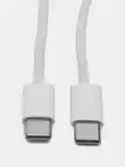Белый плетенный кабель Type-C, с быстрой зарядкой
