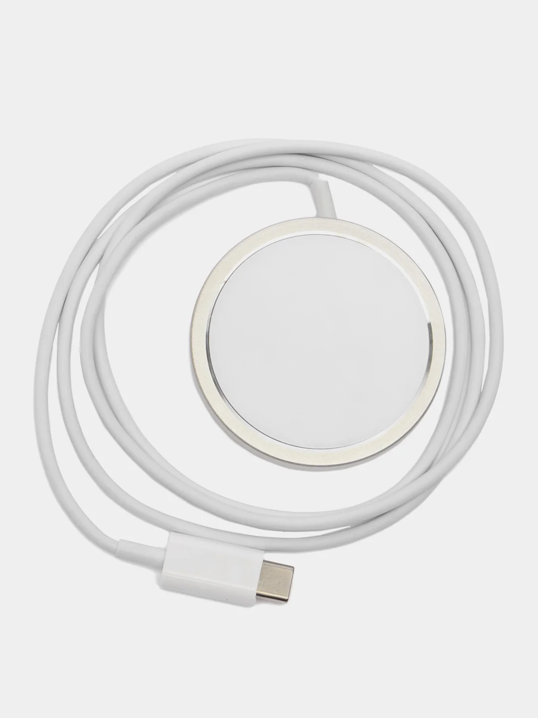 Белый беспроводная зарядка MagSafe, универсальная для устройств поддерживающих быструю зарядку