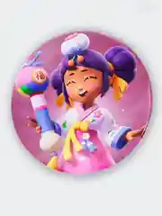 Бордовый значок Brawl Stars