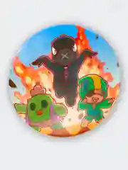 Зелёный хаки значок Brawl Stars