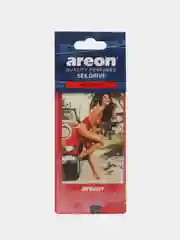 Багровый ароматизатор картонный для авто на зеркало Areon