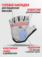 Красный перчатки спортивные без пальцев для мужчин и женщин / перчатки для фитнеса / велоперчатки