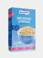 Хлопья МИСТРАЛЬ Овсяные, цельнозерновые, 400 г