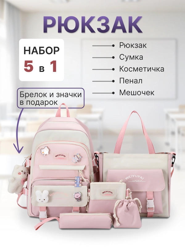 Рюкзак школьный, для девочки и для мальчика