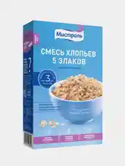 Хлопья МИСТРАЛЬ Смесь, 5 злаков, 400 г