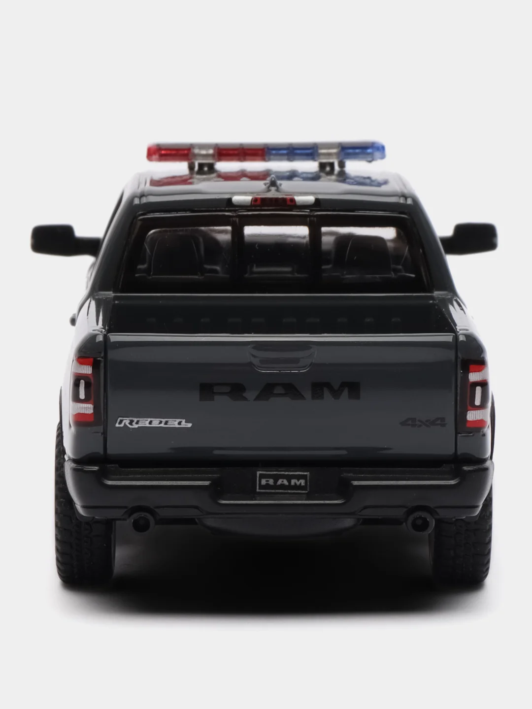 Серый машинка металлическая Kinsmart 1:46 2019 Dodge RAM 1500 Firefighter/Police KT5413DPR