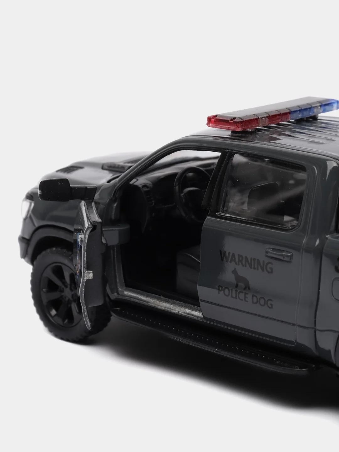 Серый машинка металлическая Kinsmart 1:46 2019 Dodge RAM 1500 Firefighter/Police KT5413DPR