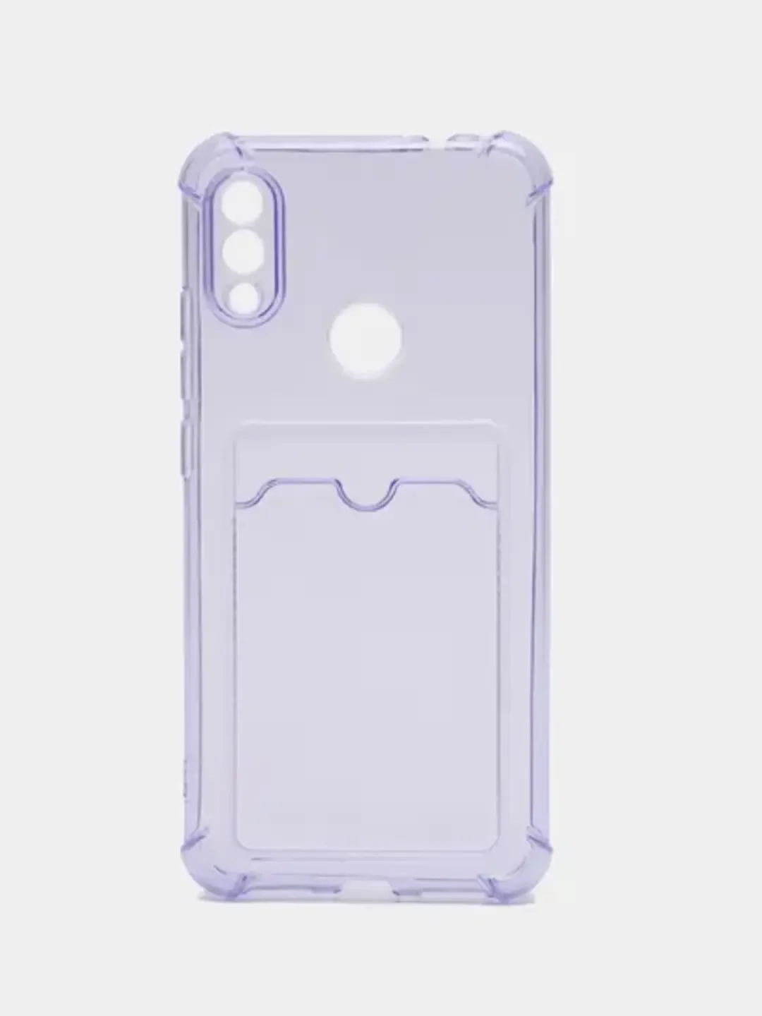 Лавандовый силиконовый чехол Xiaomi Redmi Note 7, Note 7 Pro (Сяоми Нот 7, Нот 7 Про), прозрачный