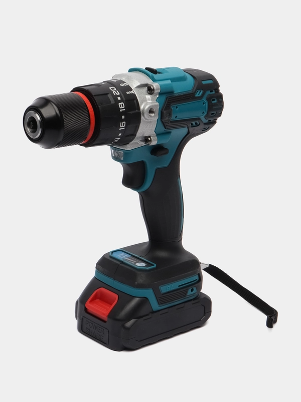 Аккумуляторный, бесщеточный шуруповерт Makita 21V, ударный
