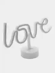 Розовый светильник настольный светодиодный, неоновый, на батарейках, love
