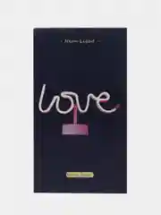 Розовый светильник настольный светодиодный, неоновый, на батарейках, love