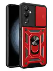 Красный чехол противоударный armors для Tecno Pova 4 Pro / Техно Пова 4 Про с защитой камеры
