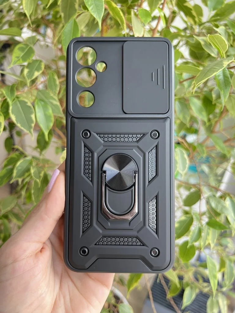 Черный чехол противоударный armors для Tecno Pova 4 Pro / Техно Пова 4 Про с защитой камеры
