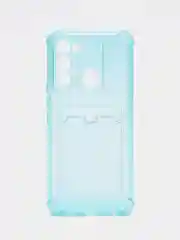 Голубой чехол Tecno Spark Go 2022, Spark 8C силиконовый, Техно Спарк Го 2022, Спарк 8С прозрачный