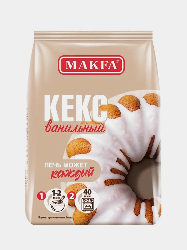 Готовая смесь для выпечки MAKFA Кекс ванильный, 300 г