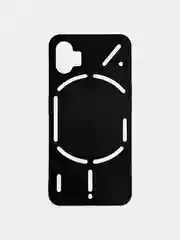 Чехол Nothing Phone 1, черный, силиконовый