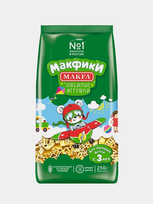 Макаронные изделия MAKFA "Макфики: Любимые игрушки", 250 г