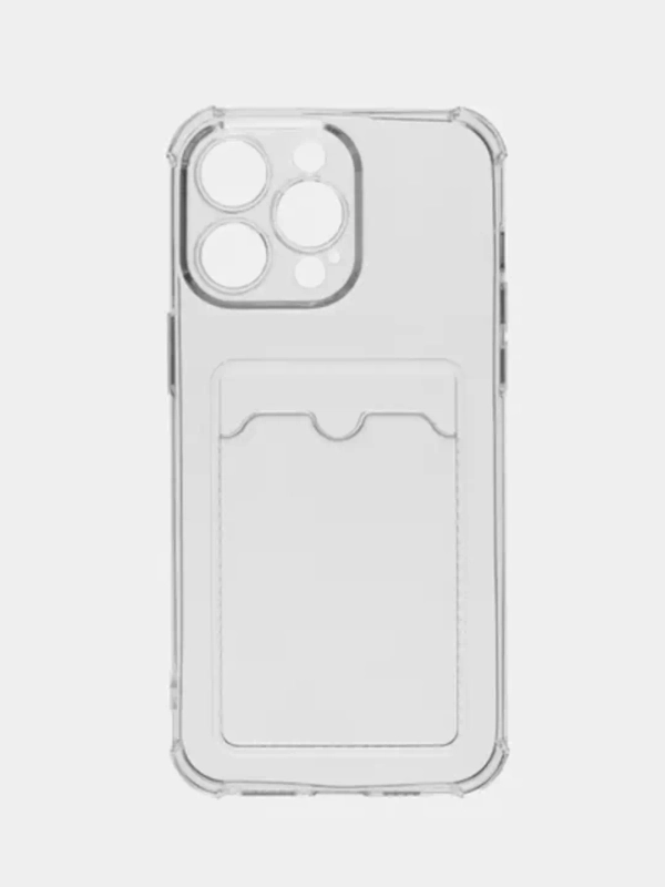 Противоударный силиконовый чехол Apple iPhone 15 Pro, айфон 15 про, прозрачный