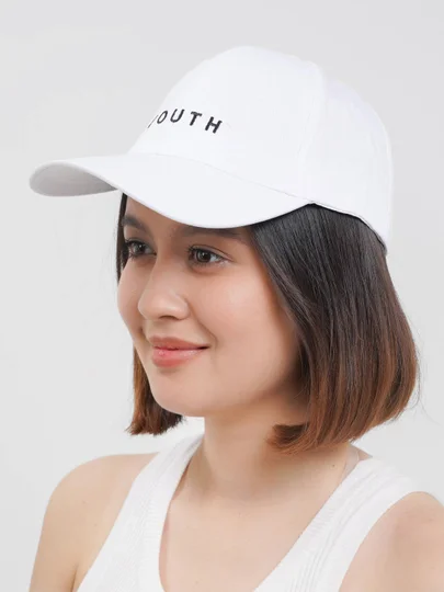 Белый бейсболка Унисекс с надписью "Youth"