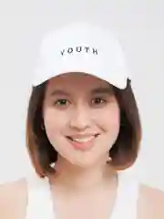 Белый бейсболка Унисекс с надписью "Youth"