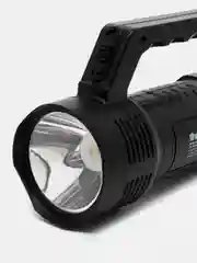 ЧИНГИСХАН Фонарь прожектор, 1 LED+12 LED, 1Вт+3Вт, 800мАч, вилка 220В, 2 режима, пластик