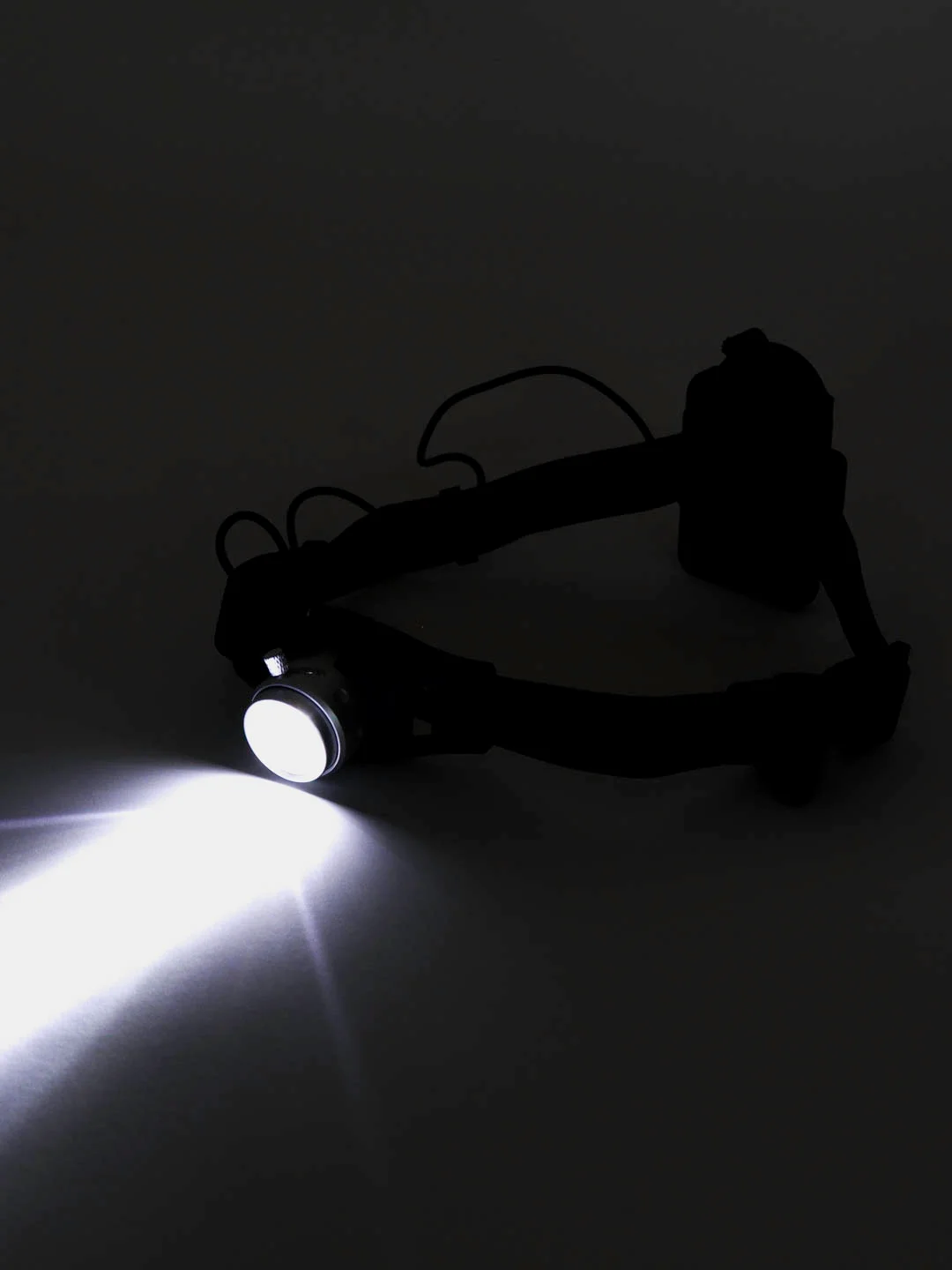 ЕРМАК Фонарь налобный, 1 XPE LED, с фокусировкой, 3хААА, 2 режима, пластик