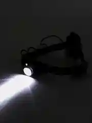 ЕРМАК Фонарь налобный, 1 XPE LED, с фокусировкой, 3хААА, 2 режима, пластик
