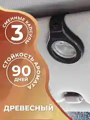 Коричневый ароматизатор для автомобиля, с двумя сменными капсулами