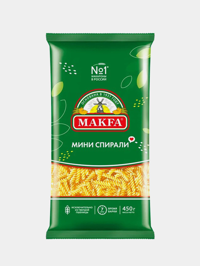 Макаронные изделия MAKFA "Мини спирали", 450 г
