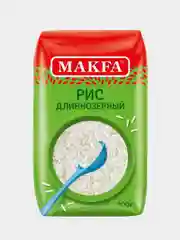 Рис шлифованный длиннозерный MAKFA, 800 г