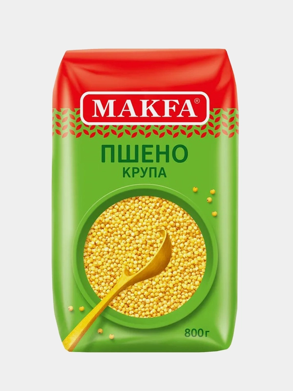 Крупа пшено шлифованное MAKFA, 800 г