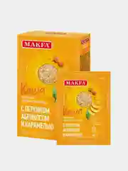 Каша овсяная MAKFA, с персиком, абрикосом и карамелью, быстрого приготовления, 200 г