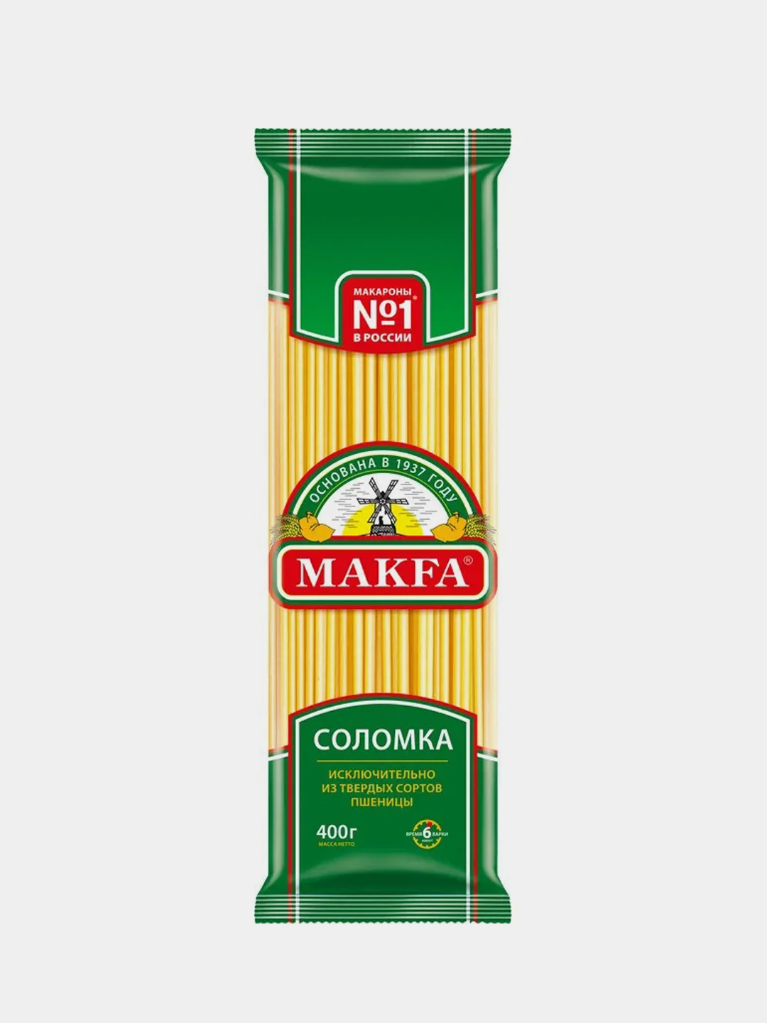 Макаронные изделия MAKFA "Соломка", из твердых сортов пшеницы, 400 г