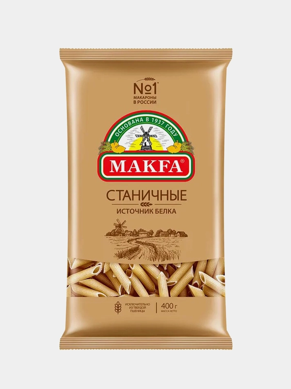 Макаронные изделия MAKFA "Станичные", перья, 400 г