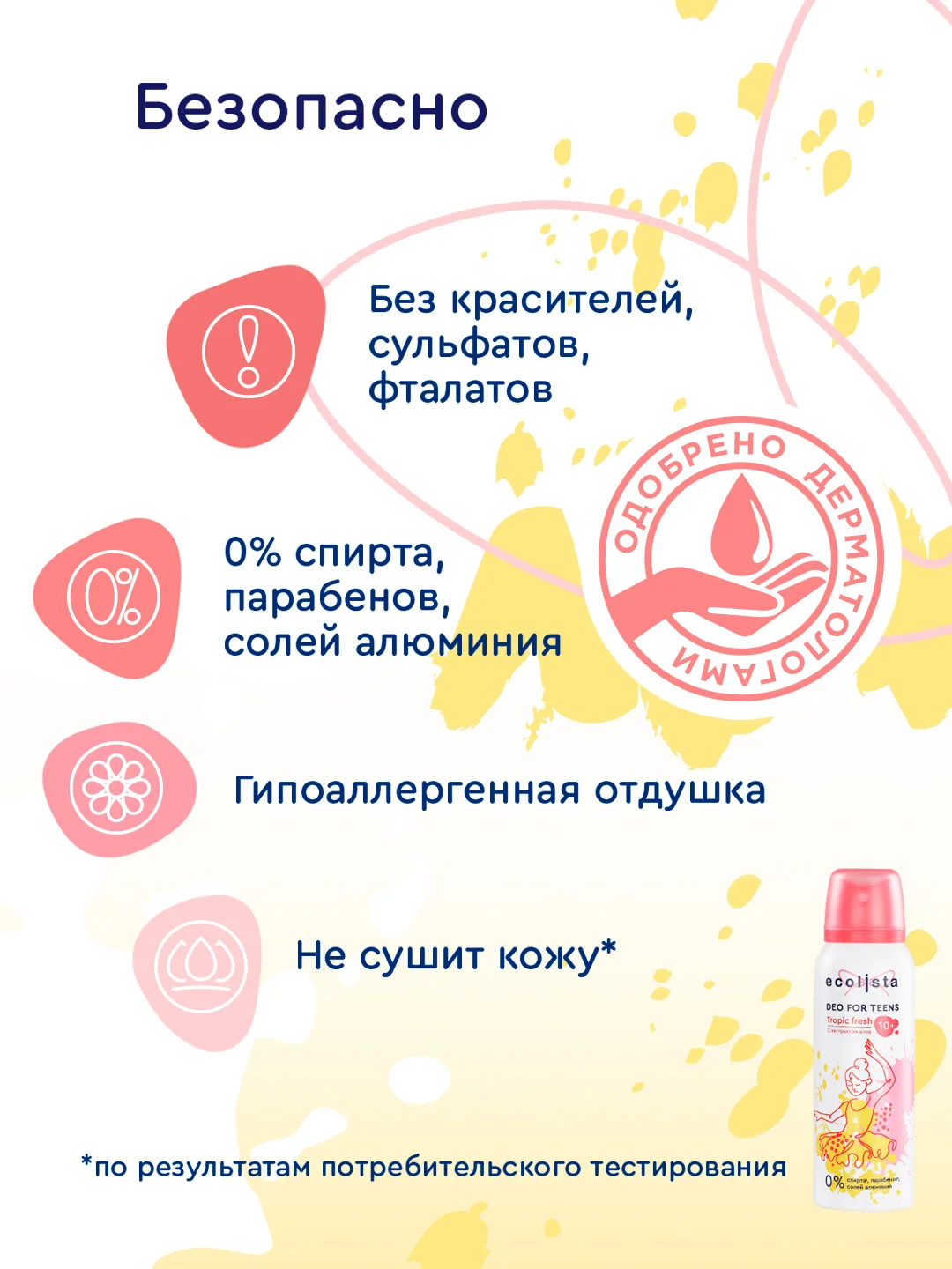 Дезодорант для девочек и подростков Tropic Fresh 10+