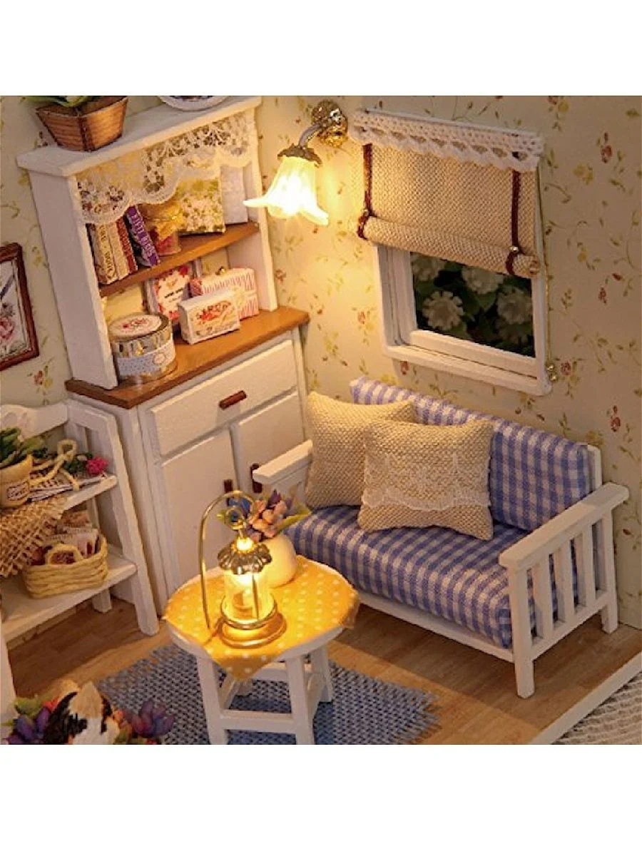 Подарочный интерьерный конструктор, Румбокс Yarvita, миниатюра "Мечта Котёнка", DIY House