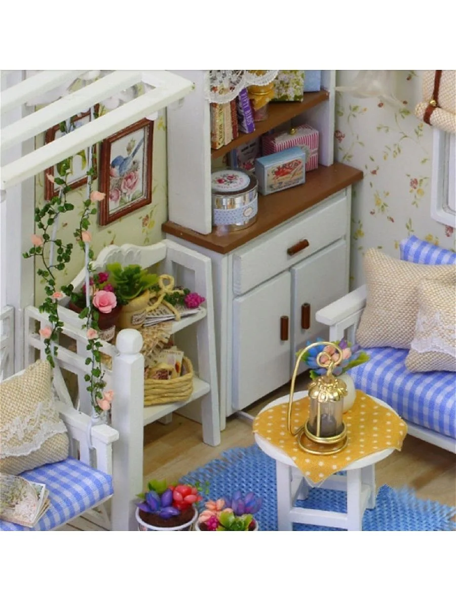 Подарочный интерьерный конструктор, Румбокс Yarvita, миниатюра "Мечта Котёнка", DIY House