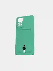Бирюзовый чехол для Redmi Note 11 Pro С отделением для карты