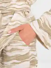 Оливковый женский домашний костюм двойка