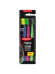 Зубная щетка Colgate Neo, 2548 кончиков щетинок, средней жесткости, 2+1