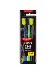 Зубная щетка Colgate Neo, 2548 кончиков щетинок, средней жесткости, 2+1