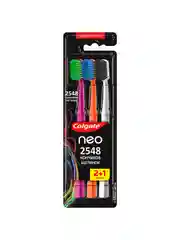 Зубная щетка Colgate Neo, 2548 кончиков щетинок, средней жесткости, 2+1