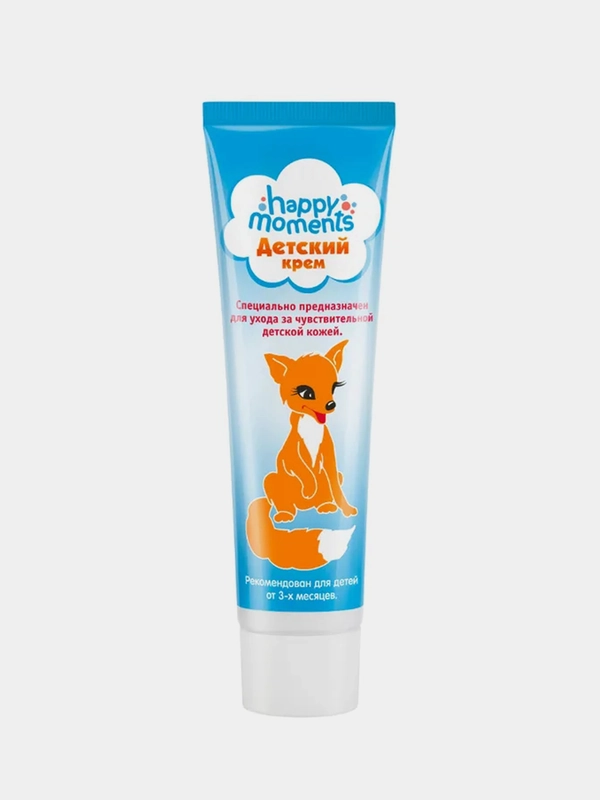 Детский крем Happy Moments "Лисичка", для детей с 3-х месяцев, 45 мл