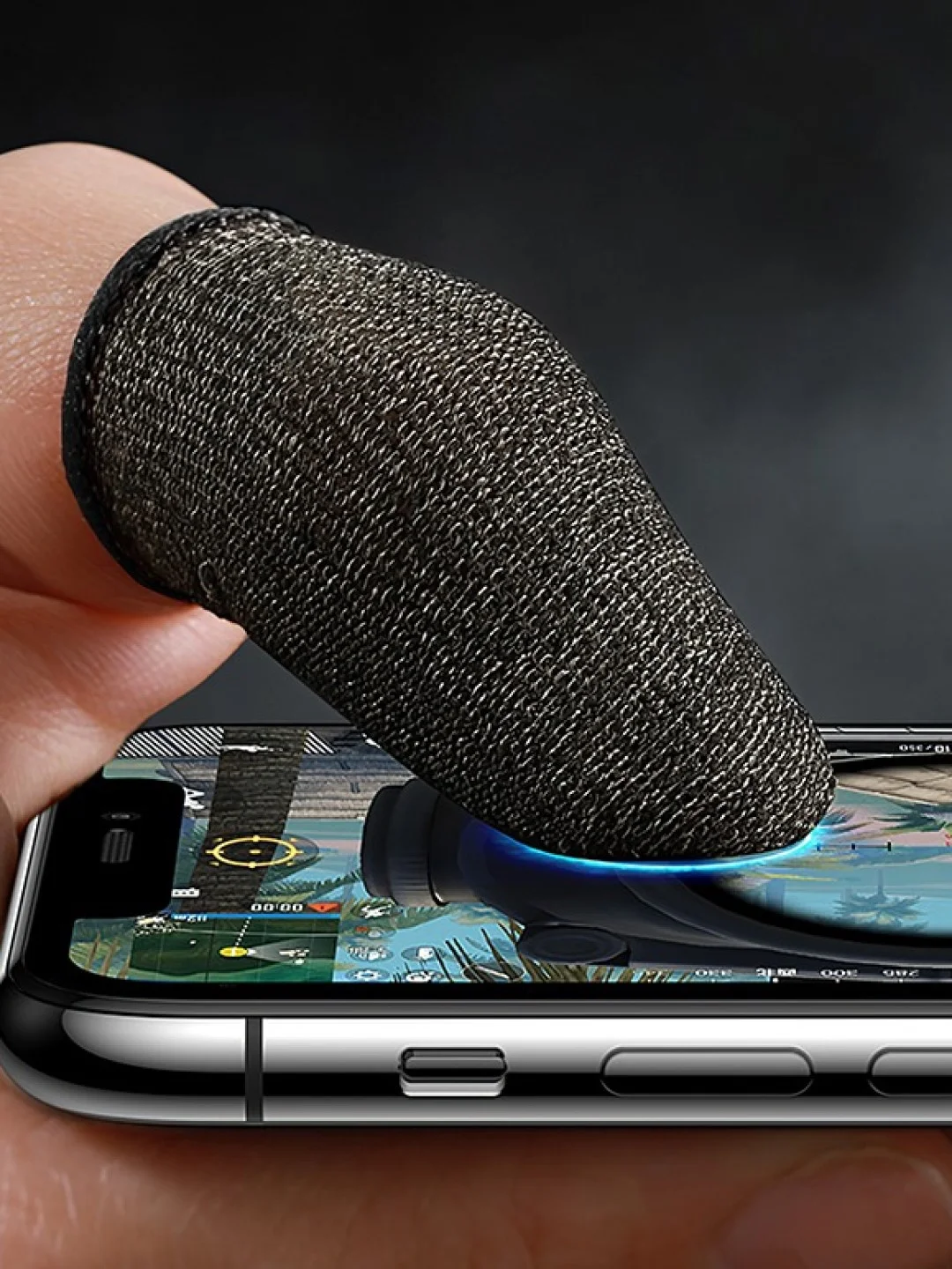 Черный сенсорные напальчники для игр на смартфоне GM4 для игры Hoco