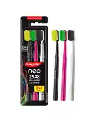 Зубная щетка Colgate Neo, 2548 кончиков щетинок, средней жесткости, 2+1, 2 шт