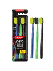 Зубная щетка Colgate Neo, 2548 кончиков щетинок, средней жесткости, 2+1, 2 шт