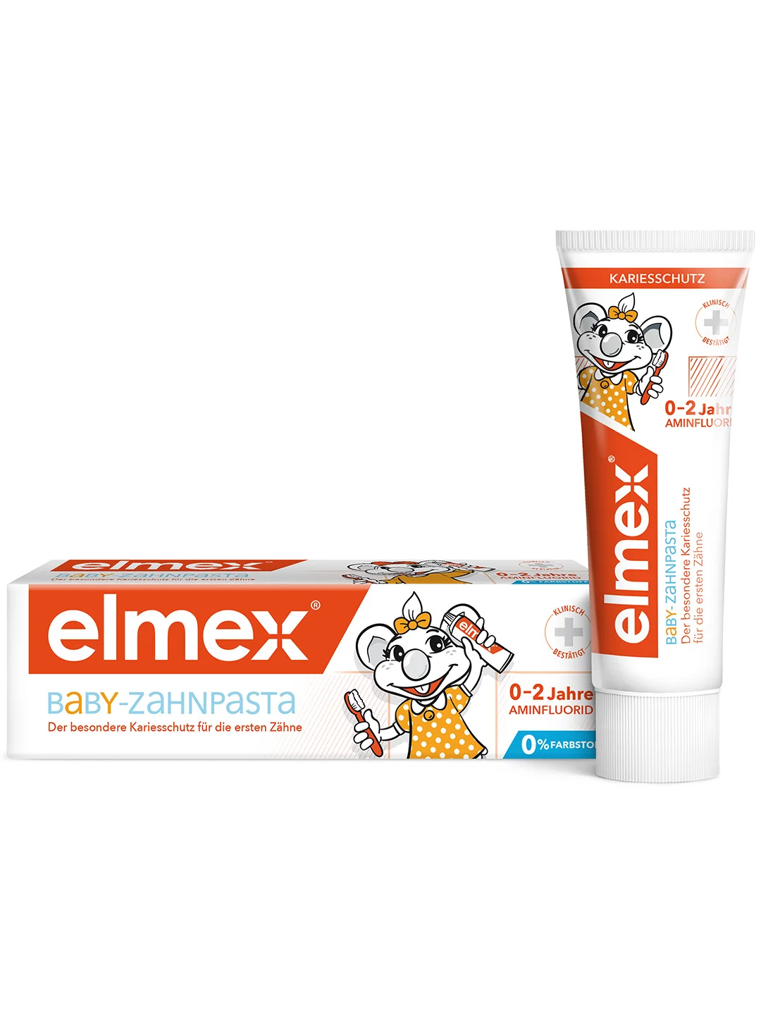 Зубная паста детская Elmex Baby защита от кариеса, для детей от 0 до 2 лет, 50 мл, 2 шт