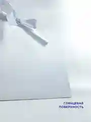 Белый пакет подарочный большой