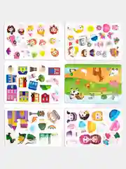 Настольная магнитная игра Бигр "Магниты для девочек", УД20