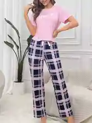Кораллово-розовый пижама женская с шортами, штанами